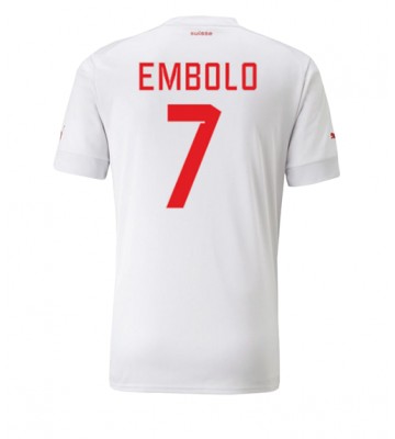 Schweiz Breel Embolo #7 Udebanetrøje VM 2022 Kort ærmer